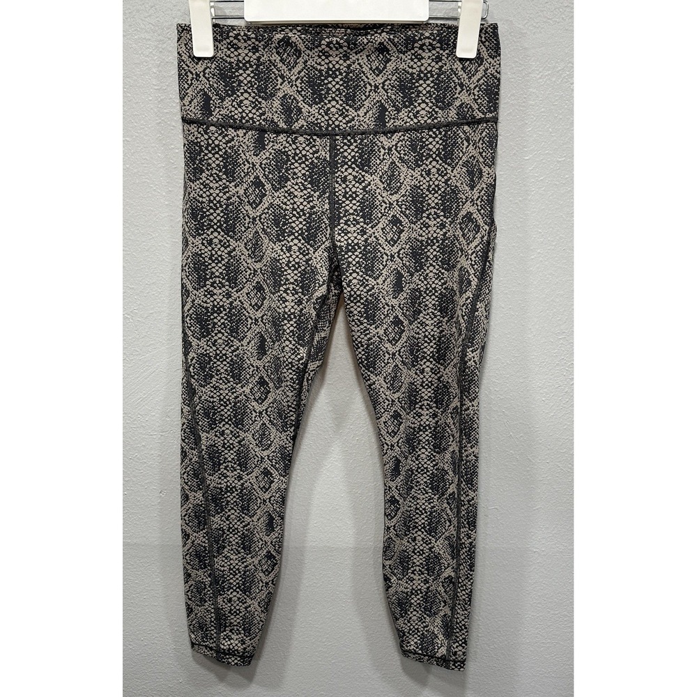 Athleta Tights Women's Size Small Snake Print Ultimate 7/8 Tight Stash Pocket